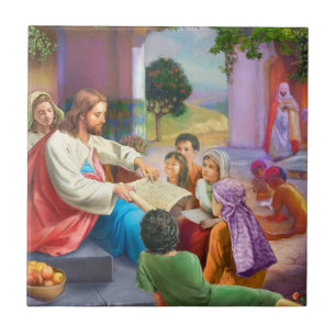 Jesus and the children fliese