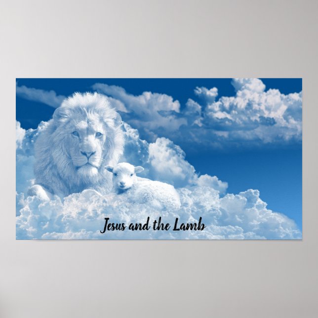Jesus and the Lamb Poster (Vorne)