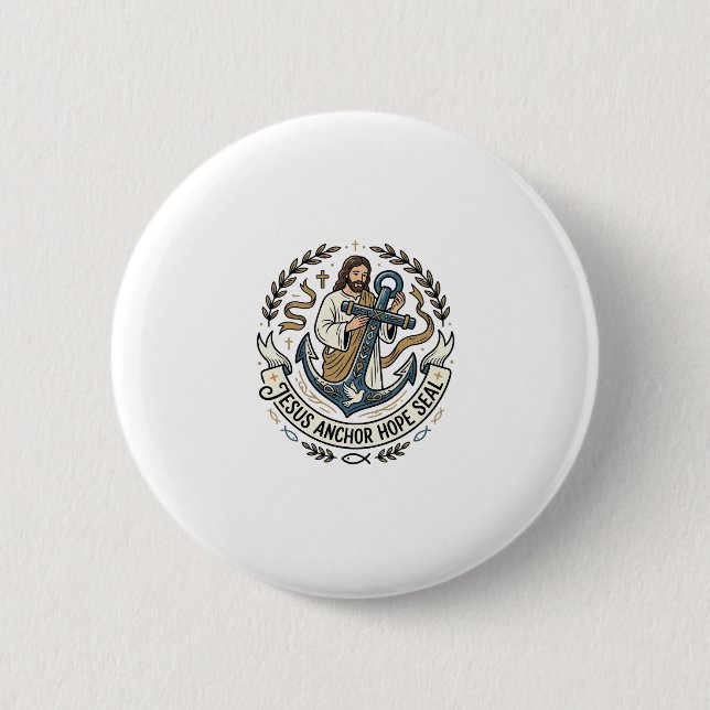 Jesus Anker Hoffnung Siegel Jesus Anker Hoffnung S Button (Vorderseite)