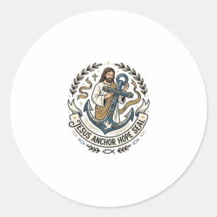 Jesus Anker Hoffnung Siegel Jesus Anker Hoffnung S Runder Aufkleber