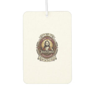Jesus Antiques Erbstück Grafik T-Shirt Christliche Autolufterfrischer