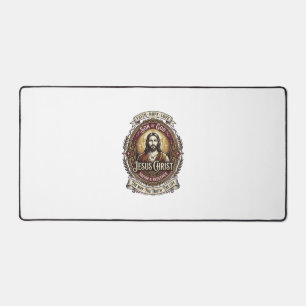 Jesus Antiques Erbstück Grafik T-Shirt Christliche Schreibtischunterlage