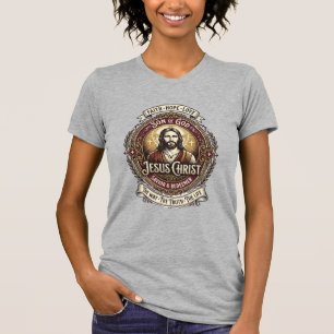 Jesus Antiquitäten Erbstück Grafik T-Shirt Christl