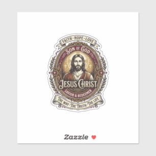 Jesus Antiquitäten Erbstück Grafik T-Shirt Christl Aufkleber
