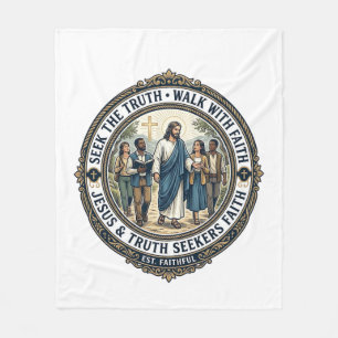 Jesus-Apologetik-Theologie-Nerd-Shirt auf Glauben Fleecedecke