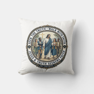 Jesus-Apologetik-Theologie-Nerd-Shirt auf Glauben  Kissen