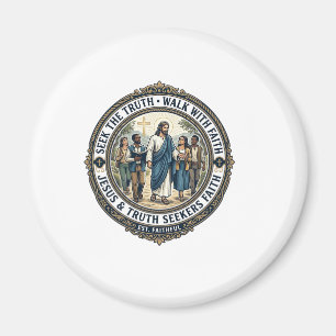 Jesus Apologetik Theologie Nerd-Shirt Glaube basie Magnet