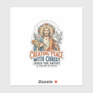 Jesus-Aquarell-Hobby-T-Shirt Inspirierend Glaube Aufkleber