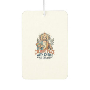 Jesus-Aquarell-Hobby-T-Shirt Inspirierend Glaube Autolufterfrischer