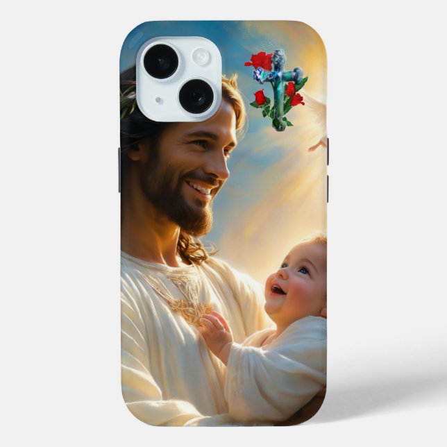 Jesus Art Case-Mate iPhone Hülle (Rückseite)