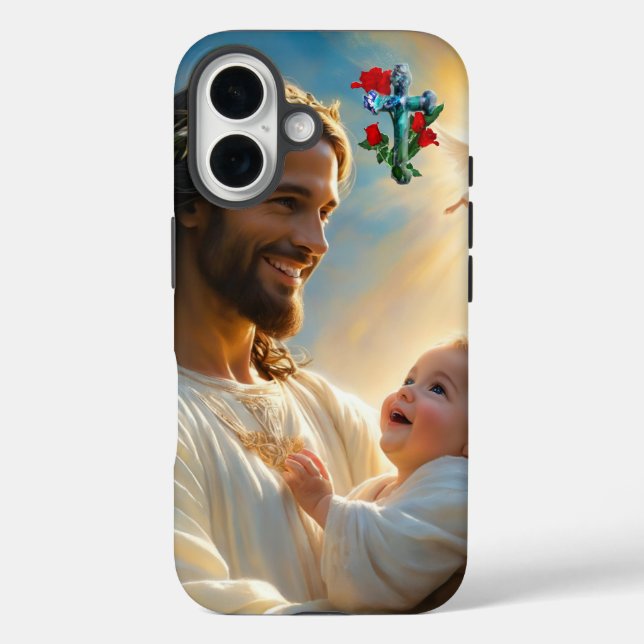 Jesus Art Case-Mate iPhone Hülle (Rückseite)