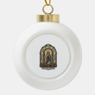 Jesus Art Deco Gospel Jesus Art Deco Christlicher  Keramik Kugel-Ornament