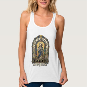 Jesus Art Deco Gospel Jesus Art Deco Christlicher Tank Top