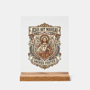 Jesus Art Nouveau Heiliger Poster Jesus Art Nouvea