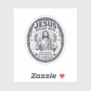 Jesus ASL Gehörlosengemeinschaft Inklusions-Shirt  Aufkleber