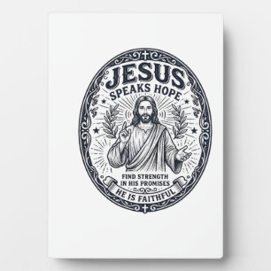 Jesus ASL Gehörlosengemeinschaft Inklusions-Shirt  Fotoplatte