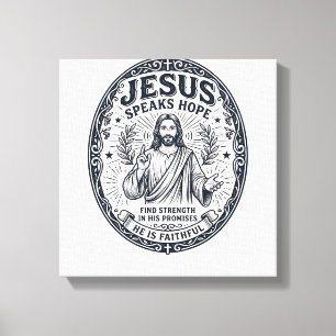 Jesus ASL Gehörlosengemeinschaft Inklusions-Shirt  Leinwanddruck