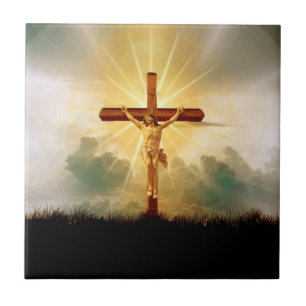 JESUS AUF DEM CROSS FLIESE