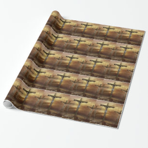 JESUS AUF DEM CROSS GESCHENKPAPIER