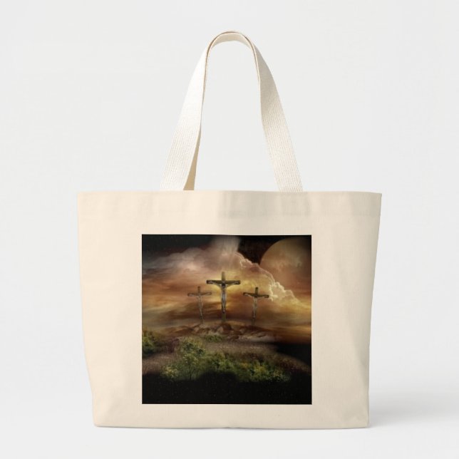 JESUS AUF DEM CROSS JUMBO STOFFBEUTEL (Vorne)