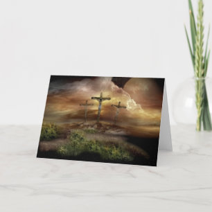 JESUS AUF DEM KROSS FEIERTAGSKARTE