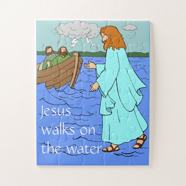 Jesus auf dem Wasser  Puzzle (Vertikal)