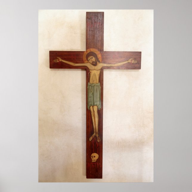 Jesus auf der Kreuzung Kunst Poster (Vorne)