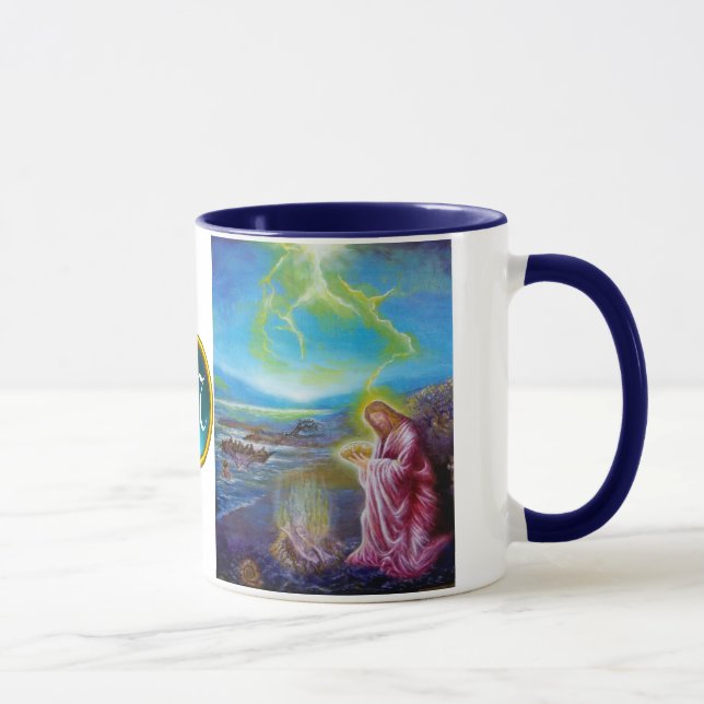 JESUS AUF DER SEESHORE ,St. John 21 Tasse (Rechts)