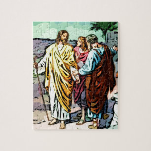 Jesus auf der Straße zu Emmaus Puzzle