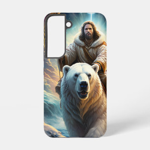 Jesus auf einem Eisbären Samsung Galaxy Hülle