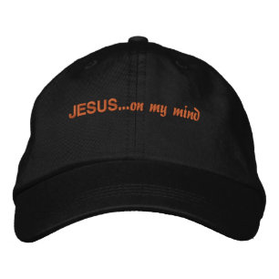 Jesus auf meinem Sinn... Bibelzitat Anpassen Bestickte Baseballkappe