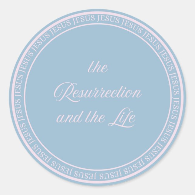 Jesus - Auferstehung Flush Siegel groß Runder Aufkleber (Vorderseite)