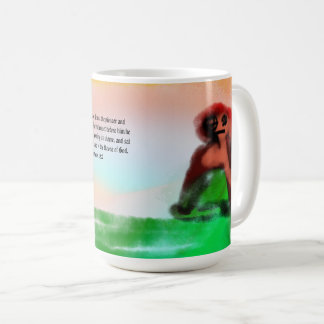 Jesus Auge auf Kaffeetasse