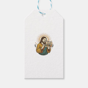Jesus Augen geschlossen getaggtes Gruppenfoto unvo Geschenkanhänger