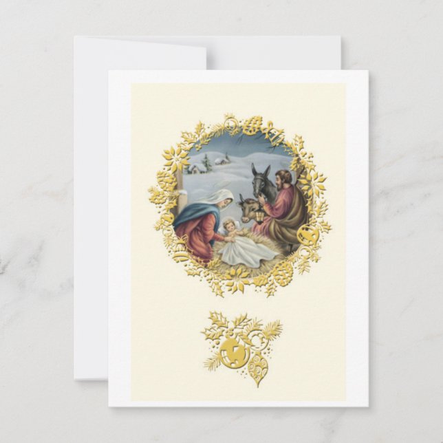 Jesus Baby Feiertagskarte (Vorderseite)
