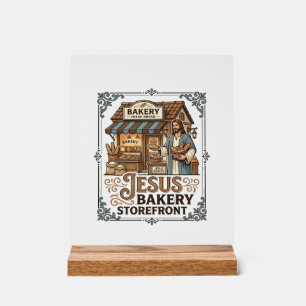 Jesus Bäckerei Schaufenster Jesus Bäckerei Schaufe Acrylschild