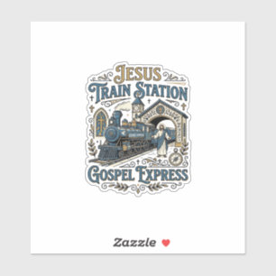 Jesus Bahnhof Gospel Express Jesus Zug Sta Aufkleber