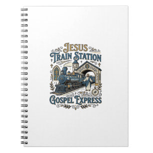 Jesus Bahnhof Gospel Express Jesus Zug Sta Notizblock