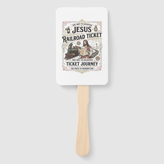 Jesus Bahnticket Reise Jesus Bahnticket Fächer (Vorderseite)