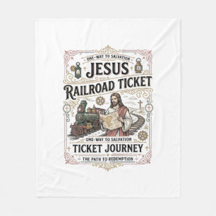 Jesus Bahnticket Reise Jesus Bahnticket Fleecedecke