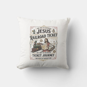 Jesus Bahnticket Reise Jesus Bahnticket Kissen