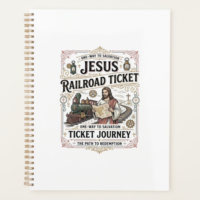Jesus Bahnticket Reise Jesus Bahnticket Planer (Vorderseite)
