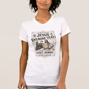Jesus Bahnticket Reise Jesus Bahnticket T-Shirt