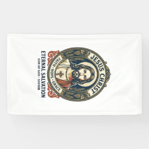 Jesus Barbier Herrenpflege Grafik T-Shirt Christli Banner