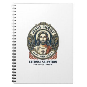 Jesus Barbier Herrenpflege Grafik T-Shirt Christli Notizblock
