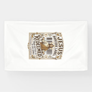 Jesus Barcode Etikett Erlöst Jesus Barcode Erlöst Banner