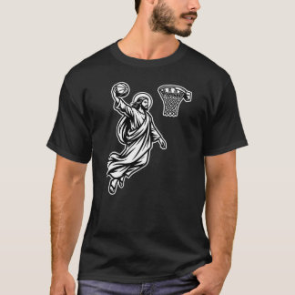 Jesus Basketball Dunk - Sport Satire T-Shirt