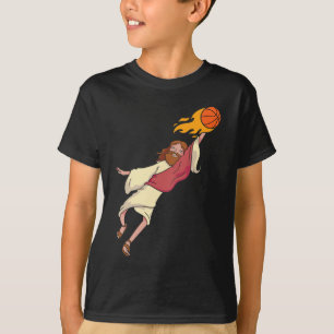 Jesus Basketball spielen T-Shirt