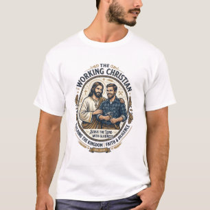 Jesus Bauhandwerk Berufsshirt Christliches Grafik_ T-Shirt