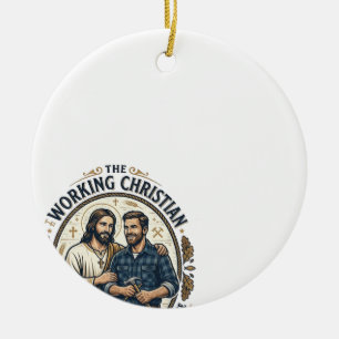 Jesus Bauhandwerk Shirt Christliches Grafik_ Keramik Ornament